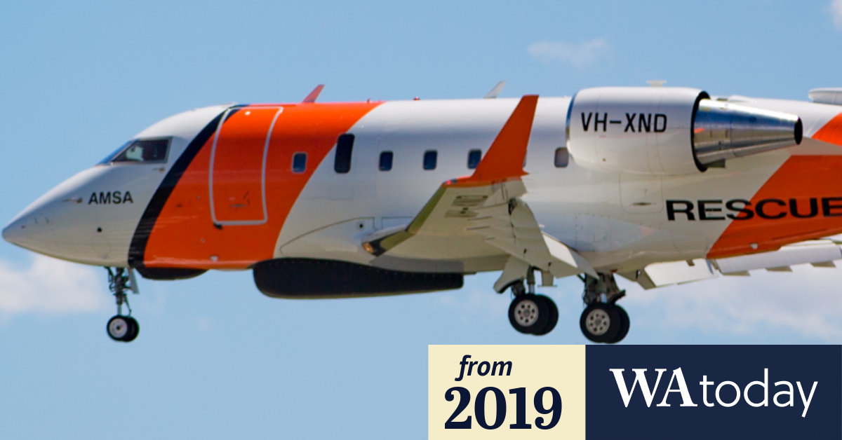 Two men rescued from life raft after boat sinks off southern WA coast